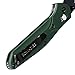 Benchmade - 940, EDC Manual Open Folding Knife Made in USA, Reverse Tanto Blade, Serrated Edge, Coated Finish, Green Handle