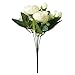 Calenzana 4 Pack Artificial Peony Flowers Silk Fake Flower Wedding Bouquet Bridesmaid Bridal Party Centerpieces Decoration