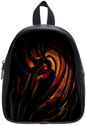 Scottshop Design Cool Naruto Custom PU Leather Square Student Backpack School Bag Universal