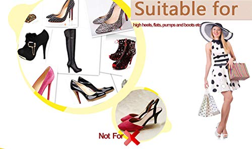 image for Feeke Heel Grips Heel Cushion Inserts Heel Pads Leather for Shoes Half