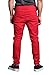 G-Style USA Men's Drop Crotch Jogger Twill Pants JG804 - RED - Small