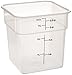 Cambro 4SFSPP190 CamSquare Storage Container, Translucent, 4 qt.,Green