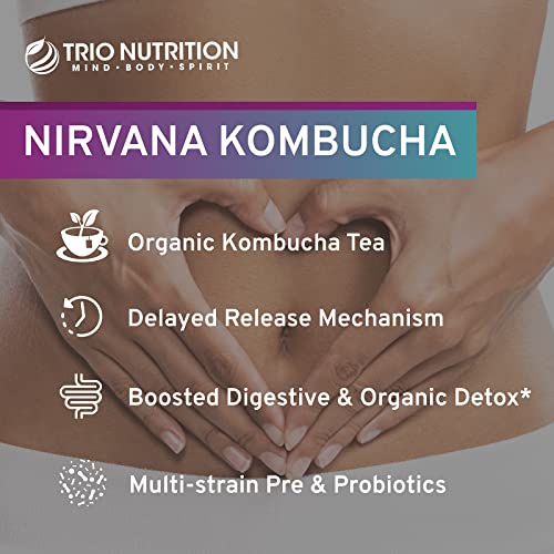 Trio Nutrition Nirvana Kombucha Prebiotics, Probiotics & Organic