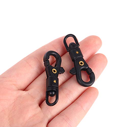image for Bornbayb Nylon Plastic Steel Fast Eye Snap Hook, Lightweight Mini Snap