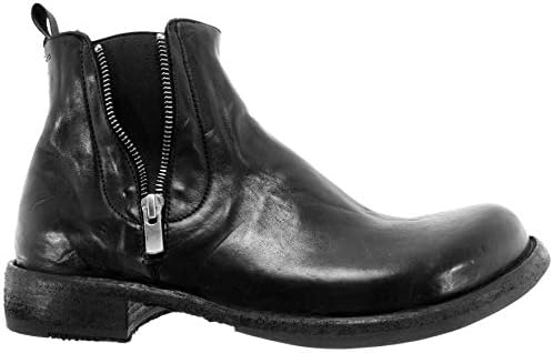 Officine Creative Men's Shoes Boots Ikon/039 NovakT Nero Black Poetry Hand Italy