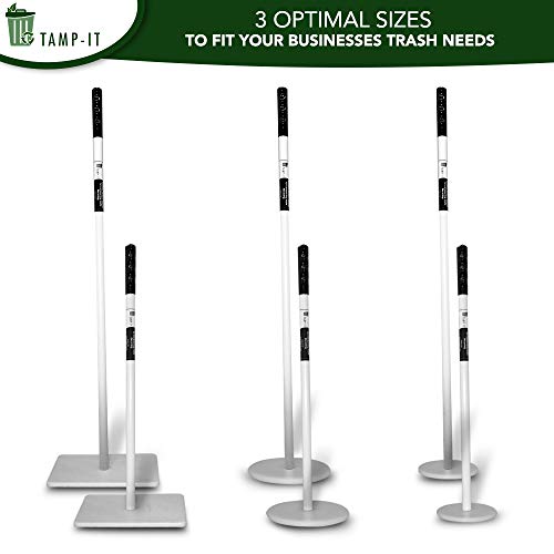 TAMP-IT Manual Trash Compactor Frees Up Space in Bins, Receptacles, Dumpsters Reduce Trips to Dispose Trash Cost Effective (34" - 51/2" D)