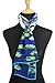 ELEGNA Women 100% Silk Art Collection Scarves (Willow Tree and Water Lilies)