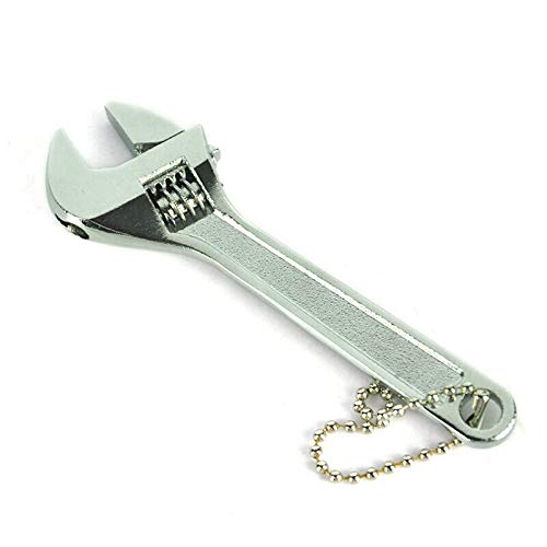 SENRISE Mini Adjustable Spanner Wrench - Small Jaw Spanner for Repairing White (4" 100mm)