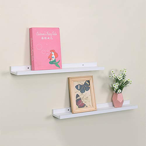 image for love furniture Floating Photo Ledge Shelves 18.9-inch Wall Shelf Mount