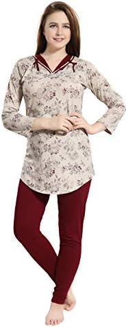 Kayimi Women's Premium Cotton Printed Night Suit