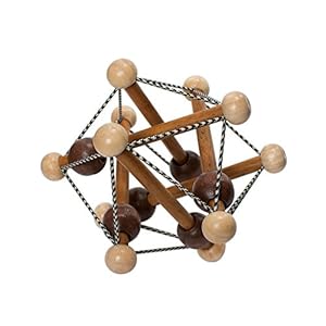 Manhattan Toy Artful Skwish Wooden Baby Rattle and Motor Skill Activity Toy for Infants and Toddlers