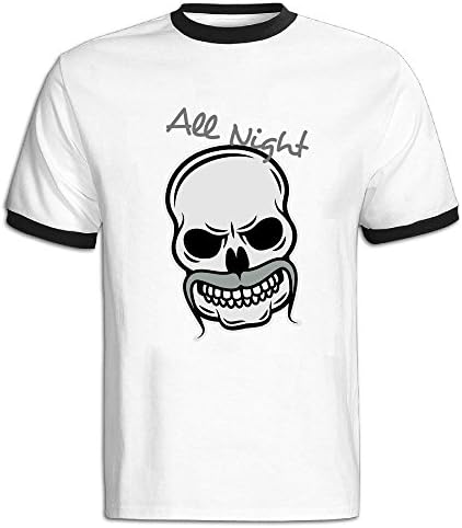 Death Rose Mustache Skull Men's Color Five Pointed Sport Short Sleeve