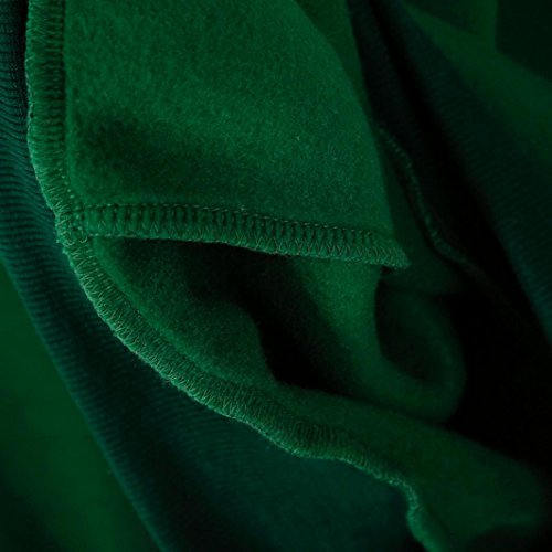 Sunhouse Women Autumn And Winter Loose Long Sleeve Fashion Casual Fleece Hooded Pullover Sweatshirt (M, Green)