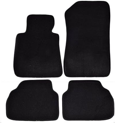 Fit For 2005-2009 BMW E90 3 Series Floor Mats Carpet Front Rear Nylon 4PC(Black)