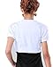 MULLSAN Women's Short Sleeve Shrug Cardigan Top (White)