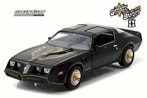 GREENLIGHT 1:24 HOLLYWOOD - SMOKEY AND THE BANDIT II - 1980 PONTIAC TRANS AM BLACK DIECAST TOY CAR 84031-12