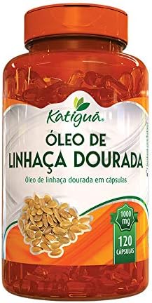 Óleo De Linhaça Dourada 120 Cápsulas De 1000Mg, Katiguá