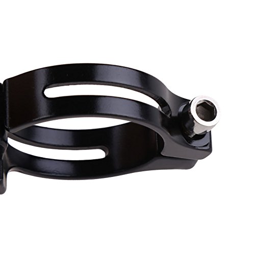 XH Durable 34.9mm Front Derailleur Braze-on Adapter Clamp for Bike MTB (Black)