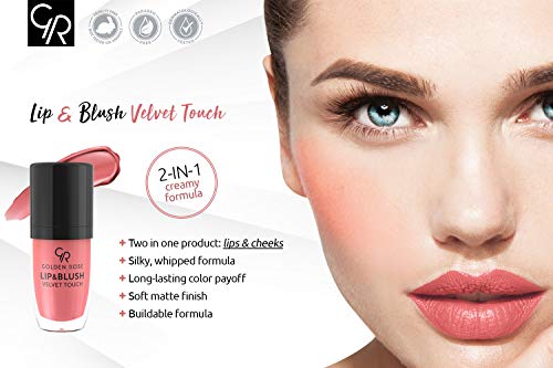 Golden Rose Lipstick Blush, Matte Lipgloss and Blusher 01 Terracotta