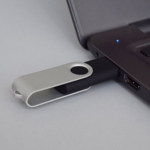 KEXIN 100pcs 1GB USB Flash Drive - Bulk Pack - Memory Stick USB2.0 Swivel Design Black