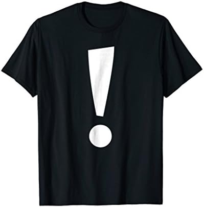 Alphabet Punctuation ! Shirt, Exclamation Mark Shirt T-ShirtOEKO-TEX STANDARD 100