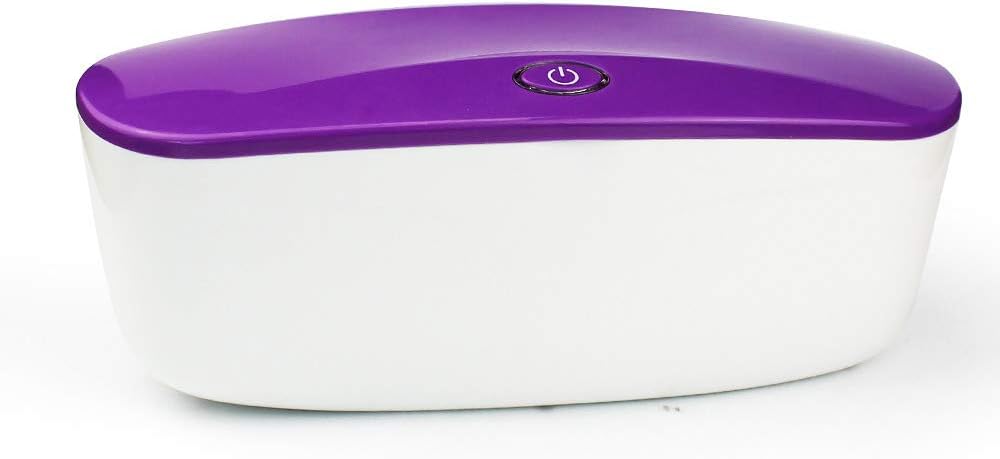 METTE UV-C Sterilizer, Multifunction Antibacterial USB LED UV Light Disinfection Box, Smart Induction Switch, Give Your Family a Clean Living Environment at Home, Office,Purple