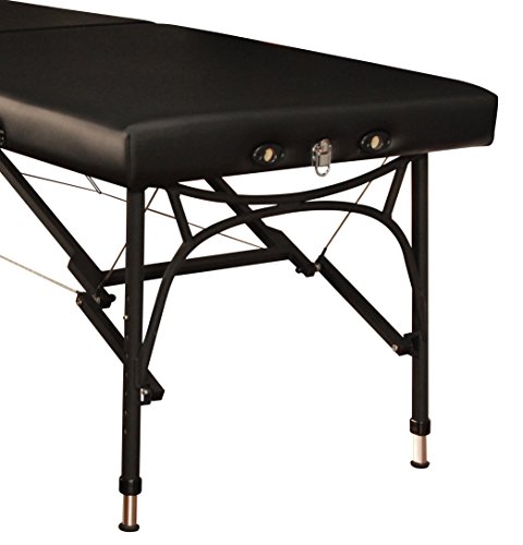 Mt Massage Violet-Sport 28'' Light Weight Aluminum Portable Massage Table Package(Black)