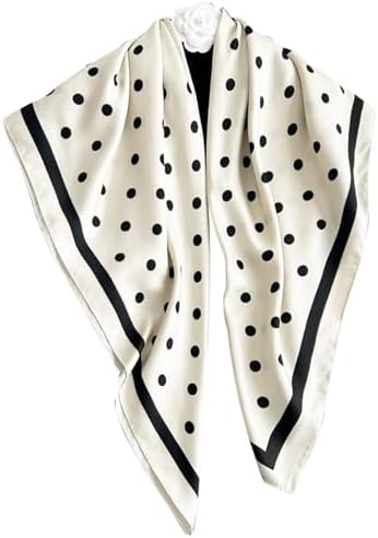 Verdusa Women's Polka Dots Head Scarf Y2k Vintage Square Bandana
