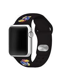 Affinity Bands Kansas Jayhawks   Correa de silicona compatible con Apple Watchs, solo correa