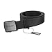 Drizzte 55'' Plus Size Long Men's Military Duty Web Nylon Belt Plastic Buckle Black