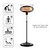 sundate Electric Patio Heater, Indoor/Outdoor Halogen Infrared Space Heater with 3 Power Levels, PHP-1500DI