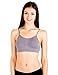 Kalon 4 Pack Nylon Spandex Removable Pads Comfort Bras (One Size, Black/Ivory/Charcoal/Beige)