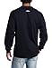 Key Industries Men's Heavyweight 3-Button Long Sleeve Henley Pocket T-Shirt, Navy, X-Large
