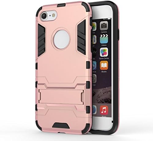 Lilian IPC-WK-7-RG iPhone 7 Case with Kickstand, Anti-Scratch, Anti-Fingerprint, Shockproof, Rose Gold