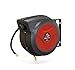 REELWORKS Air Hose Reel Retractable Spring Driven Polypropylene Heavy Duty Industrial 3/8" x 50 FT Long Premium Commercial Flex Hybrid Polymer Hose MAX 300psi for Air Compressor/Water primary