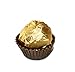 Glassine Chocolate Paper Candy Cups No.4-1''x3/4'' - Brown with Gold Stripes - 200pcs