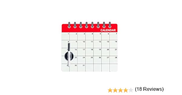 Balvi - Calendar Pizarra magnética para Puerta de Nevera. Anota tu ...