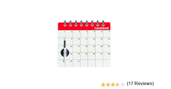 Balvi - Calendar Pizarra magnética para Puerta de Nevera. Anota tu ...