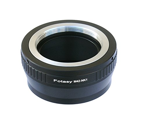 Fotasy Adjustable M42 42mm Screw Lens to Nikon 1 N1 Mount Camera Adapter Ring, fits Nikon N1 J1 J2 J3 V1 V2 S1