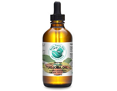 SALE! Jojoba Oil 4 oz 100% Pure Cold-pressed Unrefined Organic Premium Quality - Bella Terra Oils