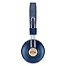 House of Marley Positive Vibration 2: Over-Ear Headphones with Microphone, Wireless Bluetooth Connectivity, and 10 Hours of Playtime (Denim)