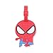 4 Pcs Set Super Heroes Silicone Travel Luggage Baggage Identification Labels ID Tag for Bag Suitcase Plane Cruise Ships with Belt Strap
