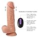 8 Inch Realistic Lifelike Silicone Massager with Romote Control Version BVC890thumb 2
