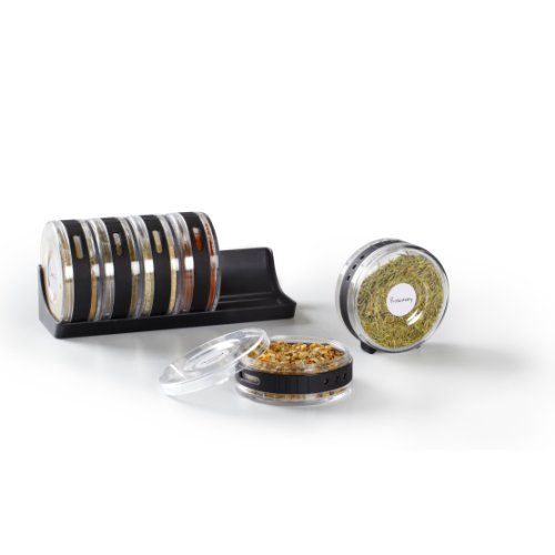 Umbra cylindra spice rack, black