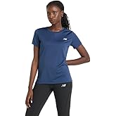 New Balance Women's Sport Short Sleeve, Nb Navy, Large