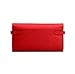 Anifeel Women's Padlock Genuine Leather Wallets Purse Billfold (Red)