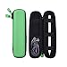 HDE Leather Case for Apple Pencil Smart Pen Stylus Hard Shell Cover Storage Pouch for iPad Pro Pen, Samsung S3 S Pen, Livescribe 3 Smartpe (Seafoam Green)