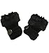 Nanxson Fingerless Thumb Hole Winter Knitted Thick Gloves ST0008 black