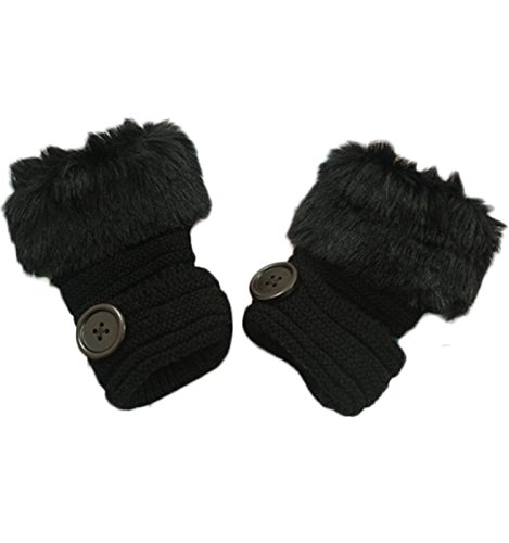 Nanxson(tm) fingerless thumb hole winter knitted thick …