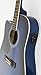 Jameson Guitars Full Size Thinline Acoustic Electric Guitar with Free Gig Bag Case & Picks Blue Left Handed